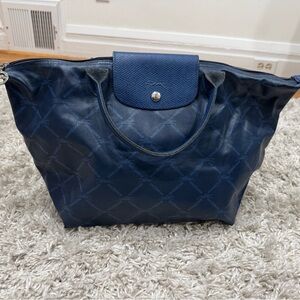 Longchamp Dark Blue Tote Bag